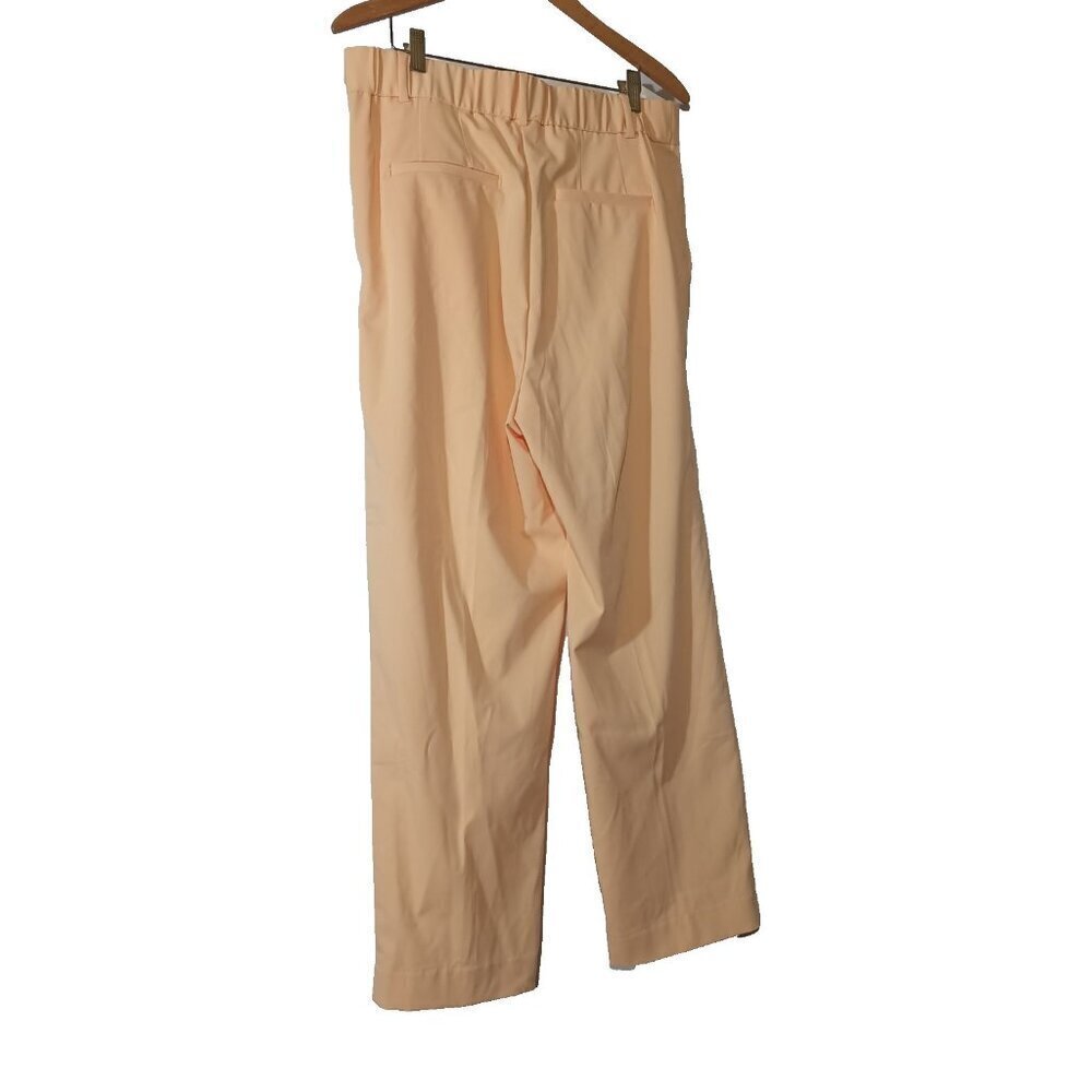 H & M Peach Blush Color Size 12 Stretch Dress Slacks 32 x 27 - Picture 2 of 9